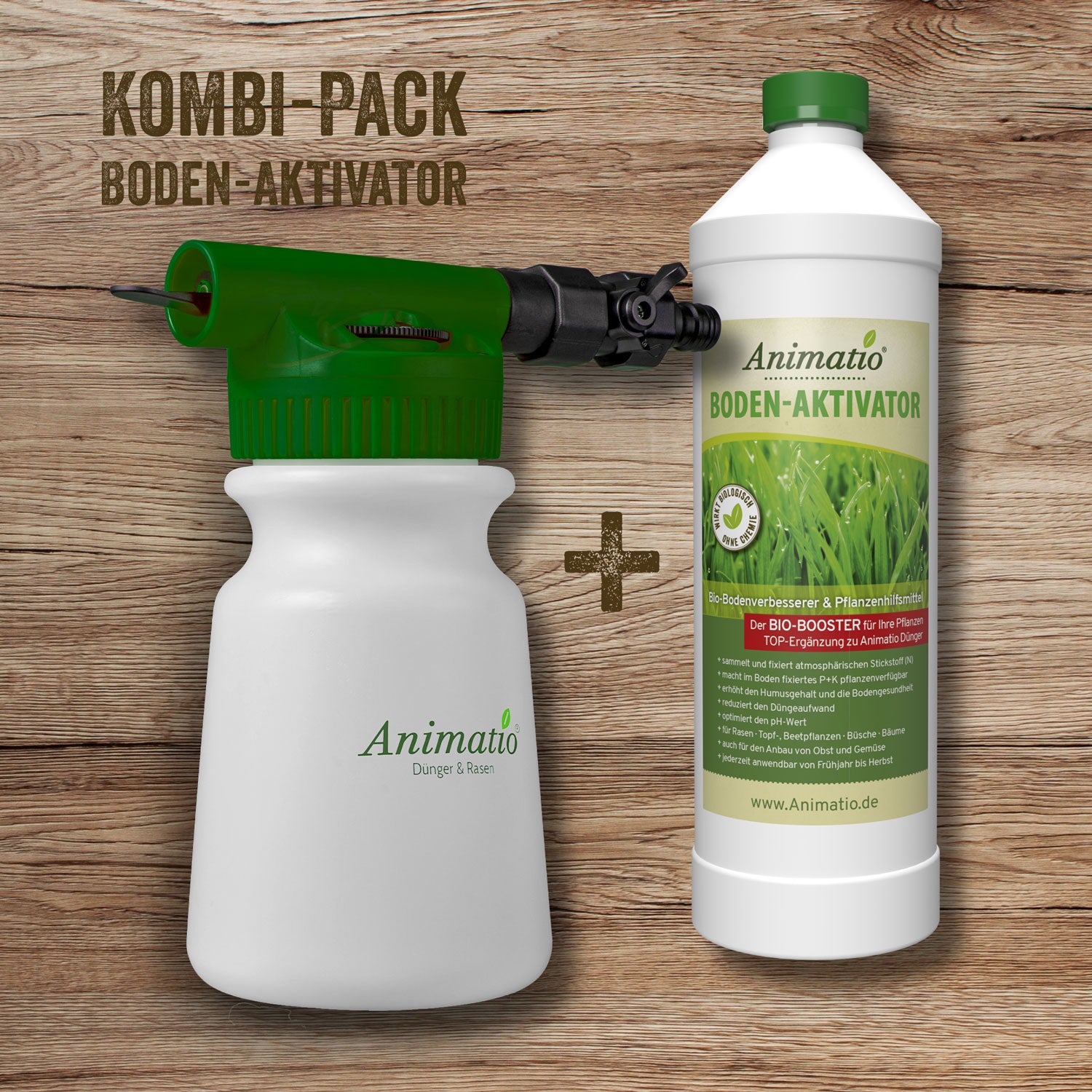 Kombipack Animatio: Sprayer + 1L Bodenaktivator