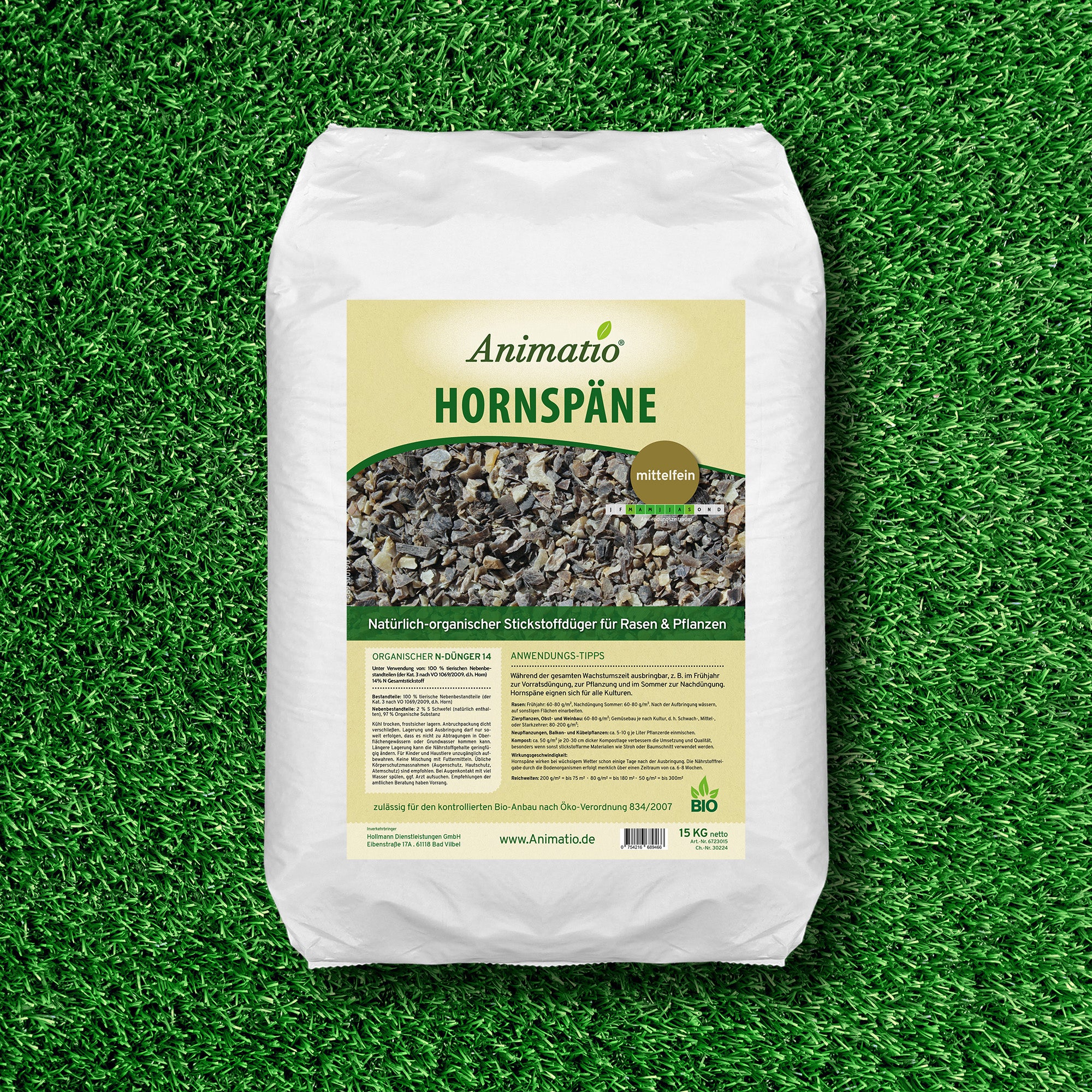 Animatio Hornspäne mittelfein, 15 kg